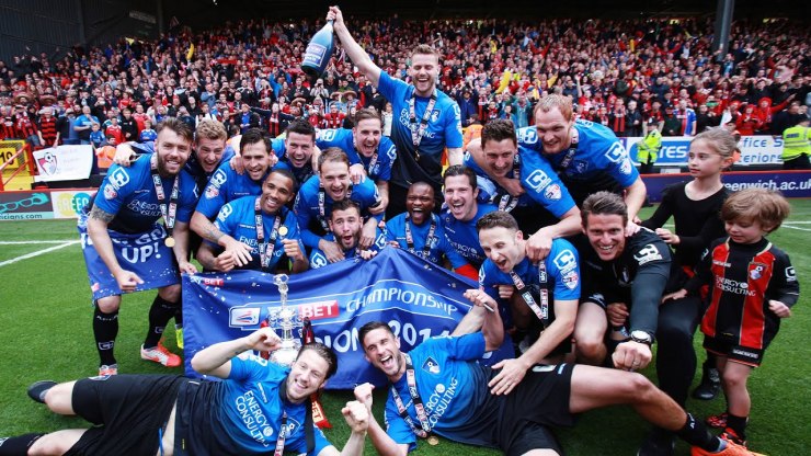 Bournemouth win the Champinonship in 2015